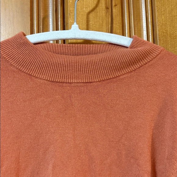 ESQUALO Orange Fitted Crewneck Sweater - Size Small - Picture 4 of 7